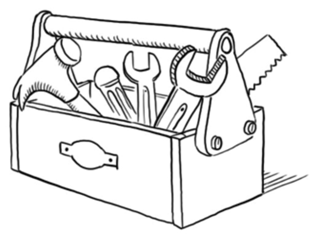 Ящик с инструментами рисунок